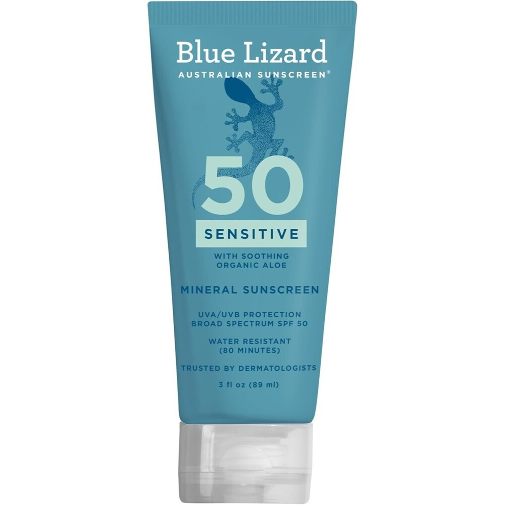 Blue Lizard SENSITIVE Mineral Sunscreen Zinc Oxide SPF 50+ 3oz Sealed